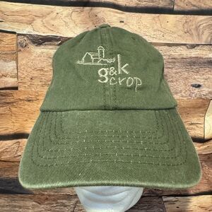 G&K Crop Olive Green Cap Hat Embroidered Barn Farm Adjustable Agriculture Dad